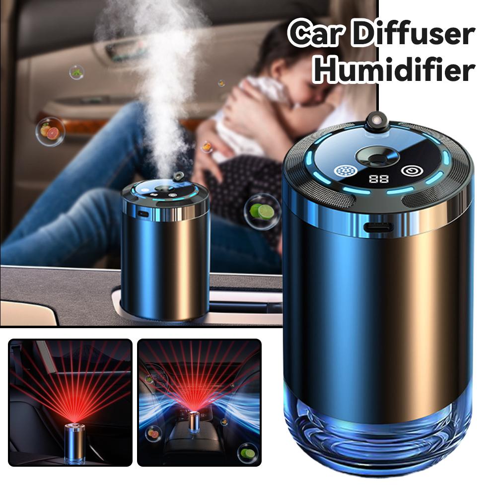Odor Eliminator Car - 車用電気エアディフューザー アロマベント加湿器 ミスト消臭剤 自動車/家庭/オフィス用 5モード 充電/電源接続