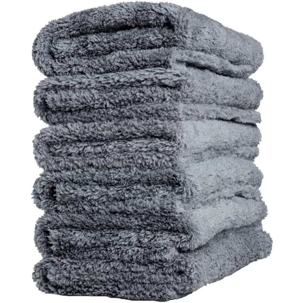 Microfiber Towel Detailing - 1/2/3/6枚入り 16インチ×16インチ 400GSM エッジレスマイクロファイバーカータオル 超ソフト 自動車ディテーリング