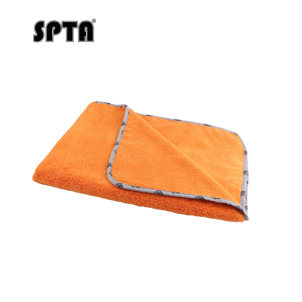 Microfiber Towel Detailing - SPTA 車用マイクロファイバータオル、アップグレードされた 1200gsm 超厚手の車乾燥タオル マイクロファイバー 車の研磨洗浄とディテール用