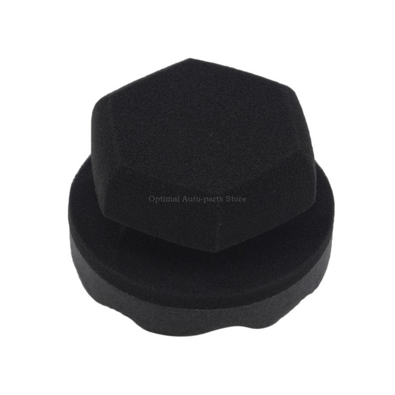 Wax Applicator Pad - ウールブレンドのカーワックスアプリケータースポンジ4個パック、傷のない研磨、シャイニングオートディテイリングペイントケアに最適