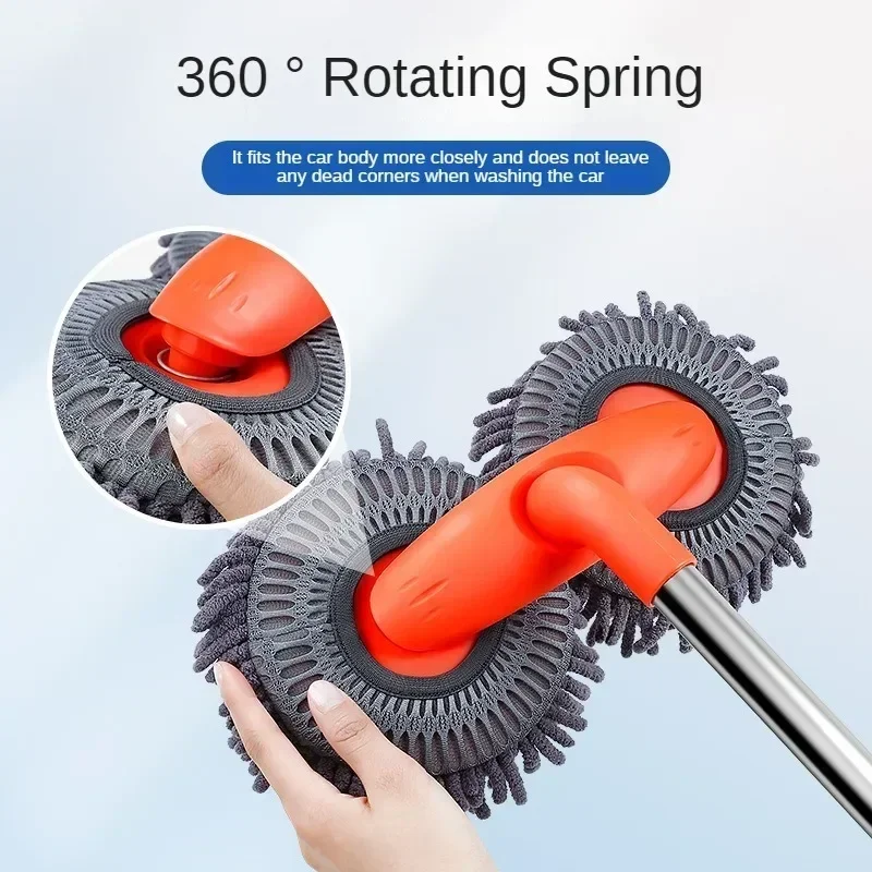 洗車機モップ泡洗浄ブラシダブルブラシヘッド屋根窓クリーニング - Car Cleaning Brush のレビューと価格