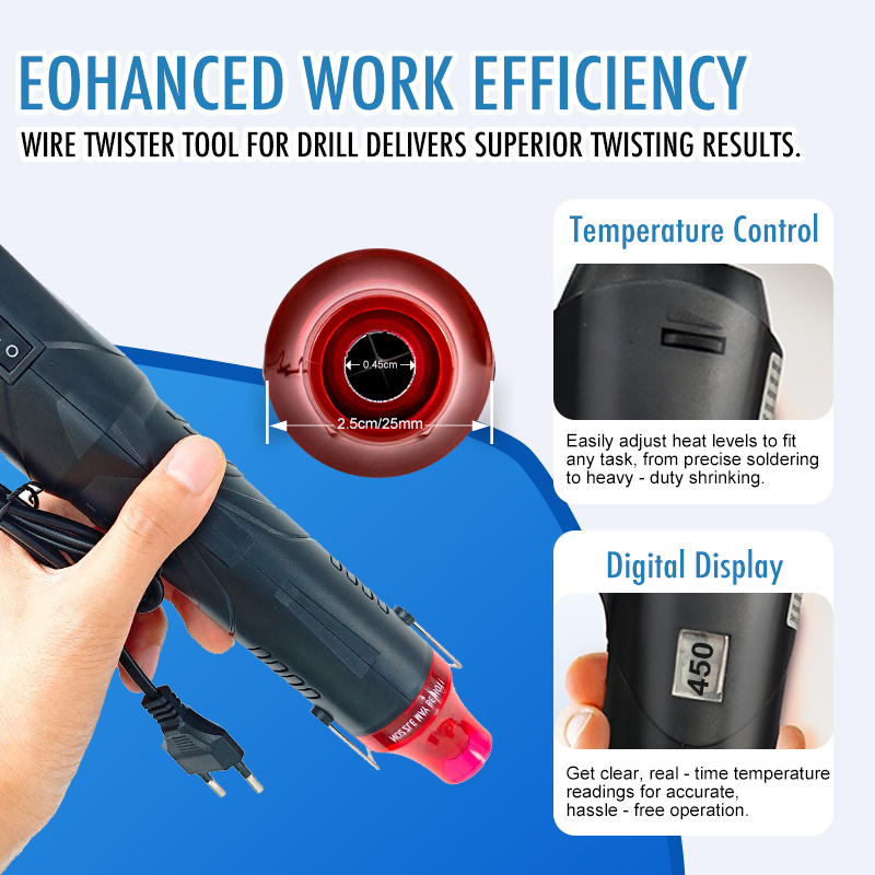 220V ホットエアガンはんだ付け温度ブロワーガン DIY  - Dryer Car Blower のレビューと価格