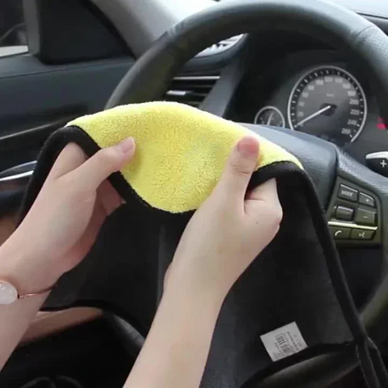 厚手の2層マイクロファイバーカーウォッシュタオル,クリーニン - Microfiber Towel Detailing のレビューと価格