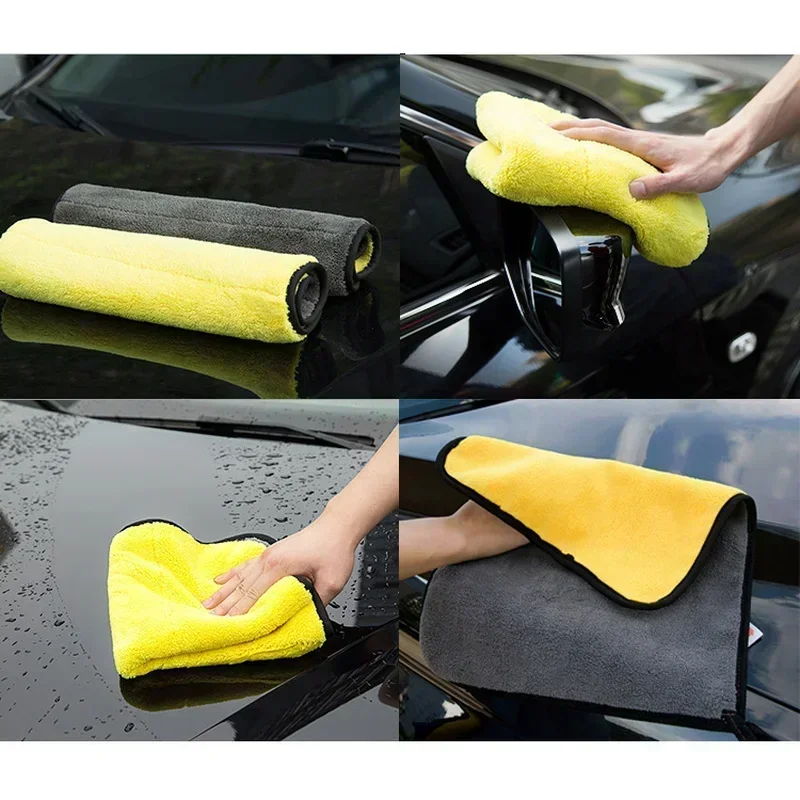 厚手の2層マイクロファイバーカーウォッシュタオル,クリーニン - Microfiber Towel Detailing のレビューと価格