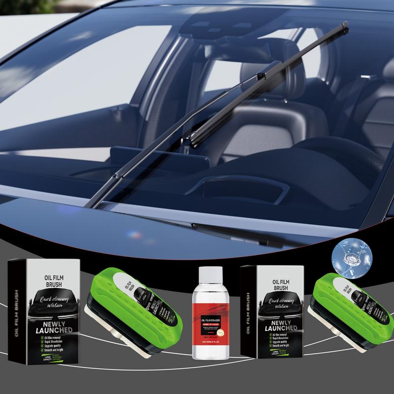 車のオイルフィルムクリーニングツール、自動車のガラスクリーニ - Car Cleaning Brush のレビューと価格