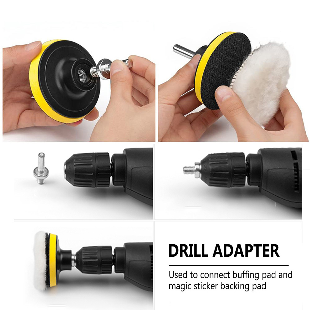 5個セット 車磨きパッド 6インチ ウールバフ研磨パッドキッ - Polish Pad Set Buffer のレビューと価格