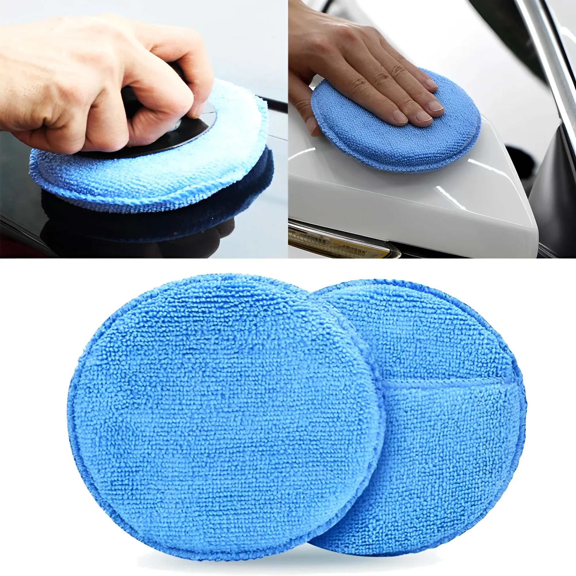 車のアプリケーターパッド,研磨スポンジ,柔らかいマイクロファ - Wax Applicator Pad のレビューと価格