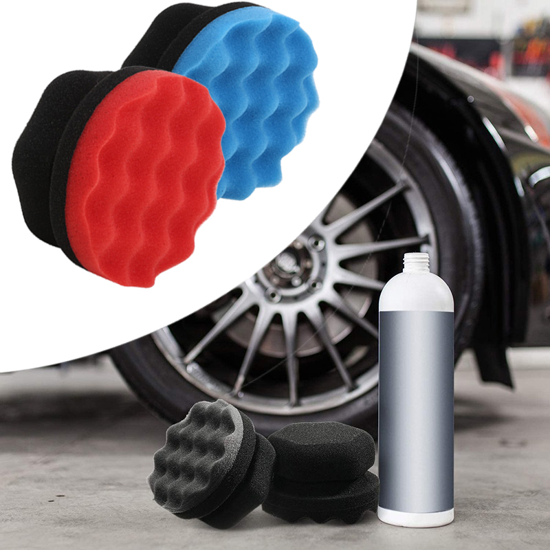 車のワックス研磨スポンジ 六角形グリップアプリケーター ハン - Wax Applicator Pad のレビューと価格
