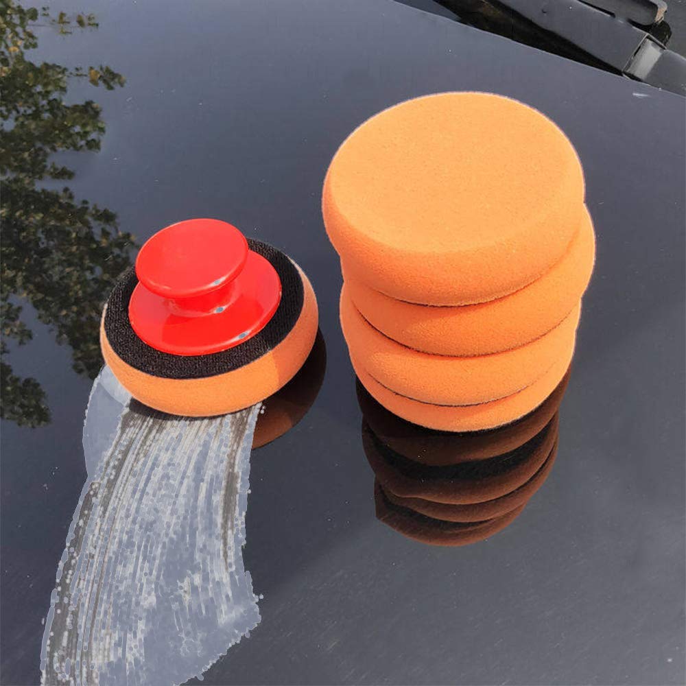 6個入りカーワックスアプリケーターパッドキット、ソフトスポン - Wax Applicator Pad のレビューと価格