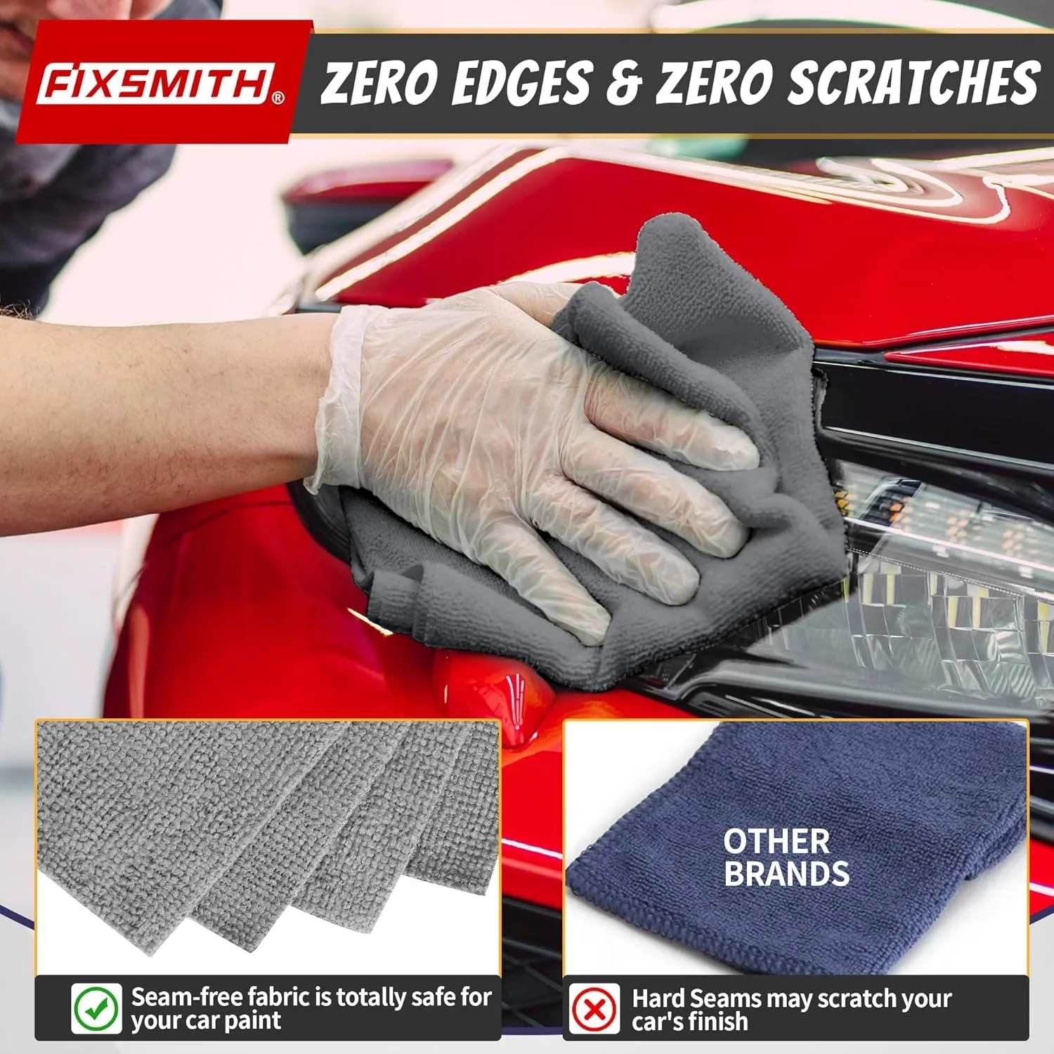 1/50 個マイクロファイバークリーニングクロス吸収タオル洗 - Microfiber Towel Detailing のレビューと価格